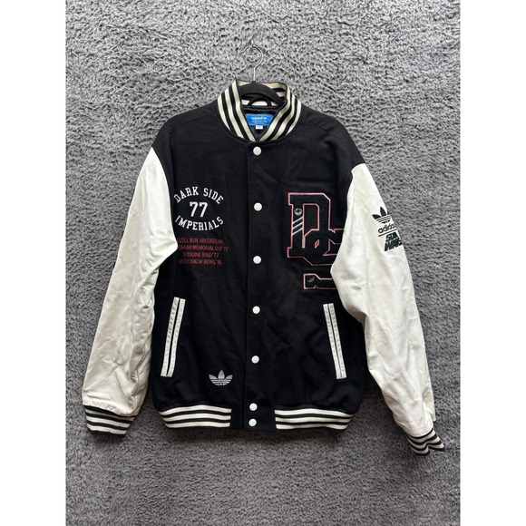 adidas Other - Adidas x Star Wars Dark Side Imperials Wool Blend Varsity Jacket Mens Size 58